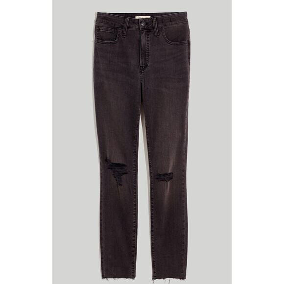 Madewell Petite Curvy High-Rise Skinny Jeans in Black Sea - Picture 5 of 10